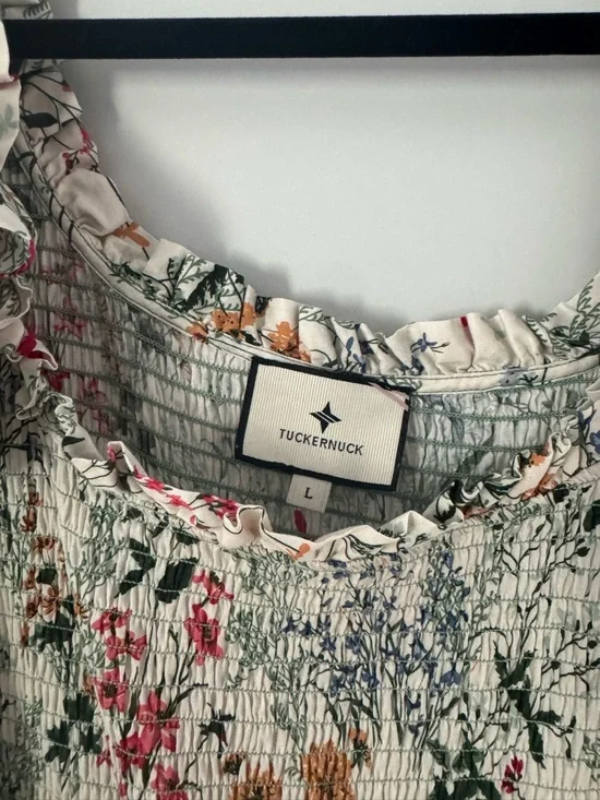 Tuckernuck Floral Midi Dress - size Large - Picture 3 of 6